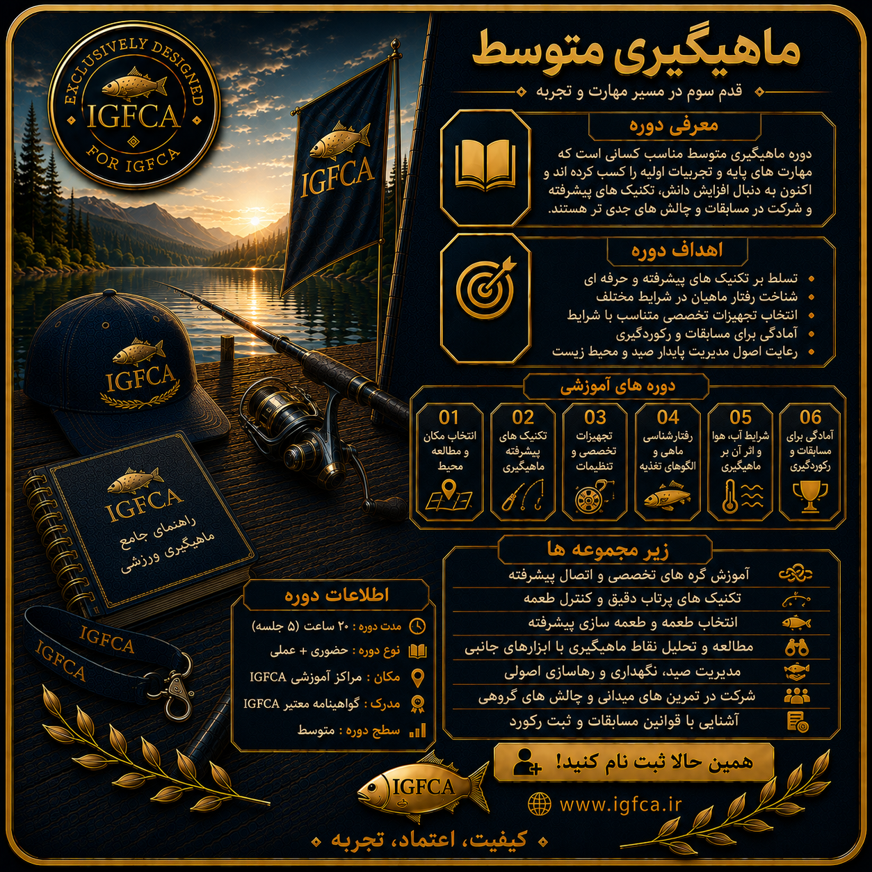 آموزش ماهیگیری متوسط A